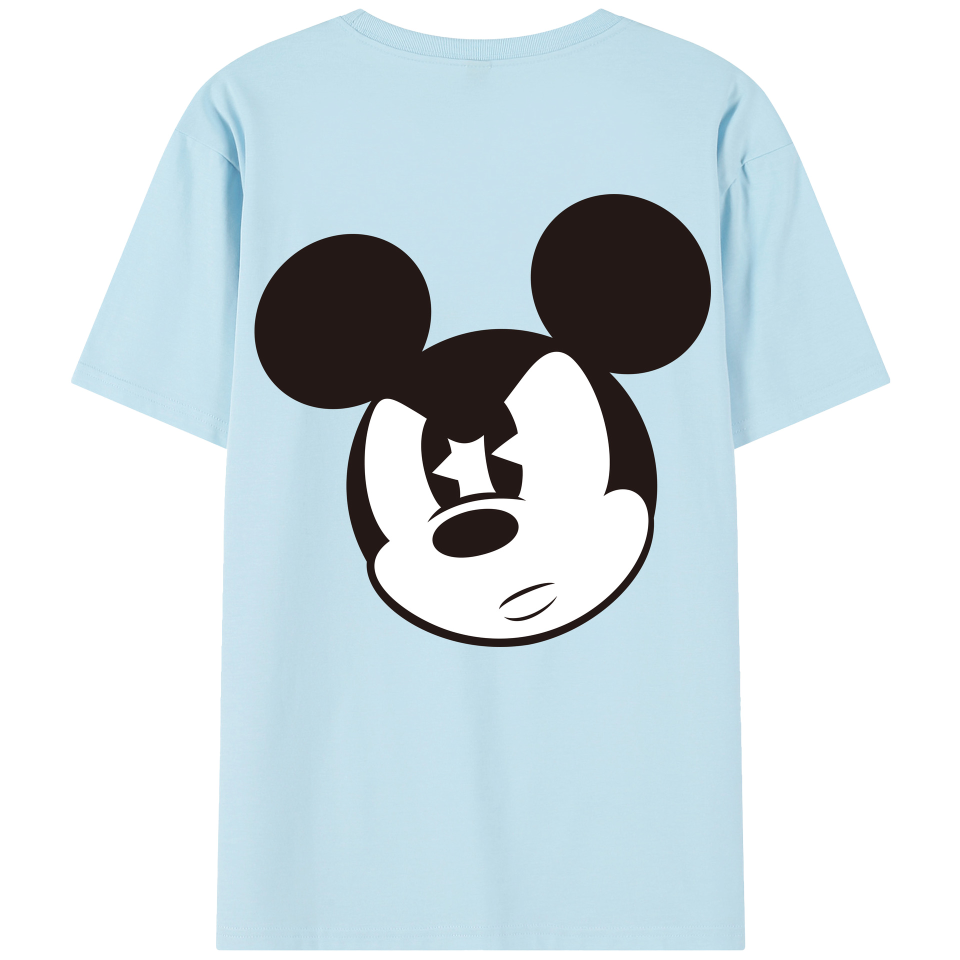 （画像用） ミッキーマウス Mickey Mouse 綿100％半袖Tシャツ（背面プリント）